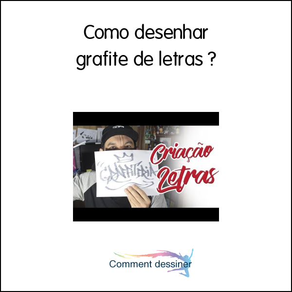 Como desenhar grafite de letras